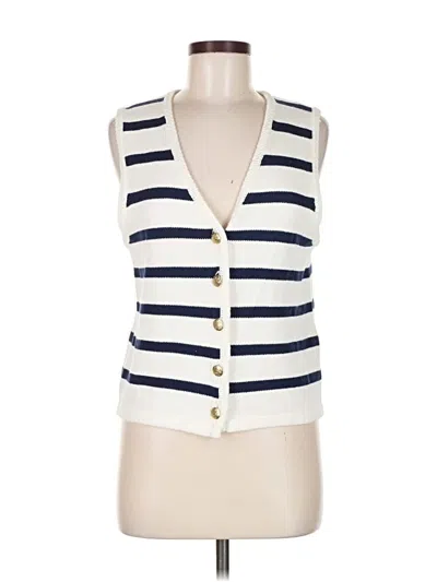 Pre-owned J.crew Factory Store Sweater Vest In White