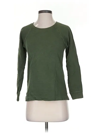 Pre-owned J.crew Factory Store Sweatshirt In Green