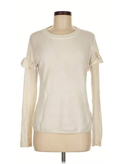 Pre-owned J.crew Factory Store Sweatshirt In White