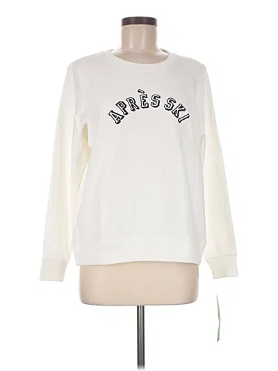 J.crew Factory Store Sweatshirt In White