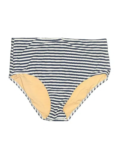 Pre-owned J.crew Factory Store Swimsuit Bottoms In Blue