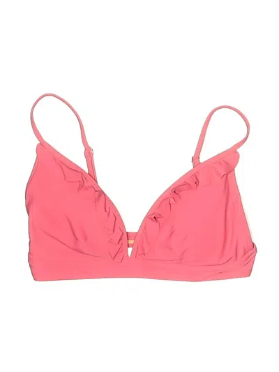 Pre-owned J.crew Factory Store Swimsuit Top Pink Swimwear