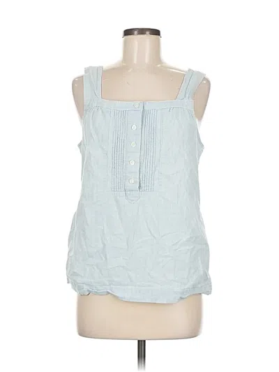 Pre-owned J.crew Factory Store Tank Top Blue Strapless Neckline Tops