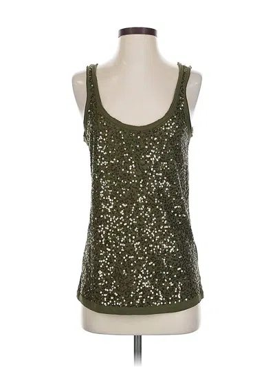 Pre-owned J.crew Factory Store Tank Top Green Strapless Neckline Tops