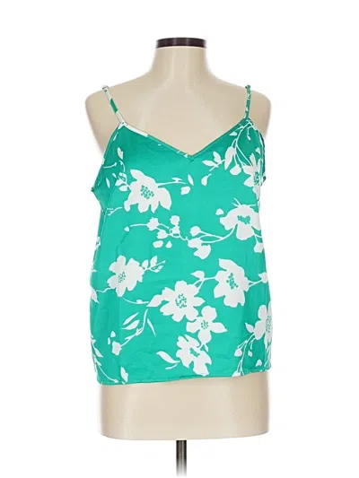 Pre-owned J.crew Factory Store Tank Top Green Strapless Neckline Tops