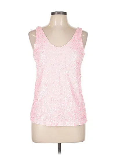 Pre-owned J.crew Factory Store Tank Top Pink Sweetheart Neckline Tops