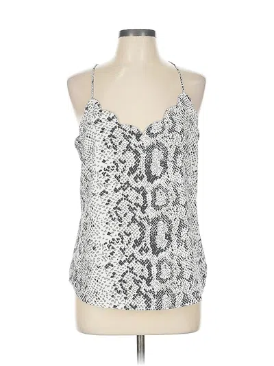 Pre-owned J.crew Factory Store Tank Top Silver Halter Neckline Tops