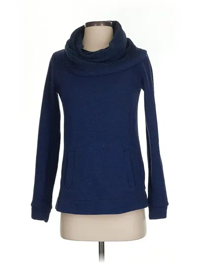 Pre-owned J.crew Factory Store Turtleneck Sweater In Blue