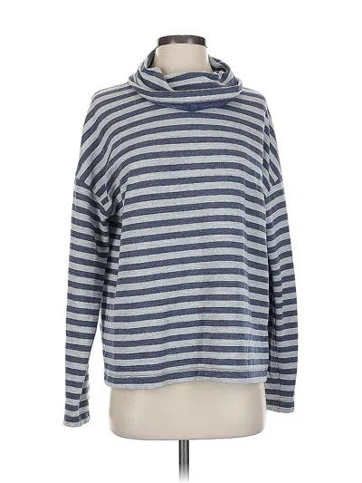 Pre-owned J.crew Factory Store Turtleneck Sweater In Blue