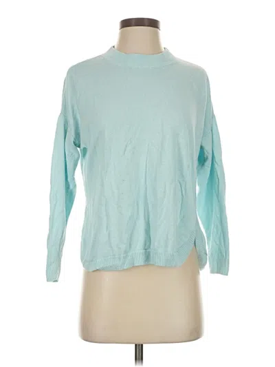 Pre-owned J.crew Factory Store Turtleneck Sweater In Teal