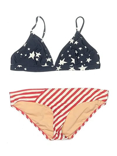 Pre-owned J.crew Factory Store Two Piece Swimsuit In Gold