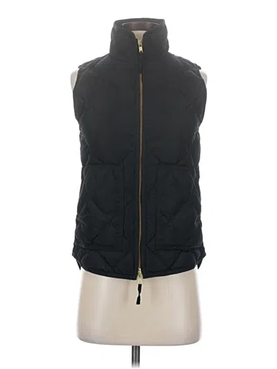 Pre-owned J.crew Factory Store Vest In Black