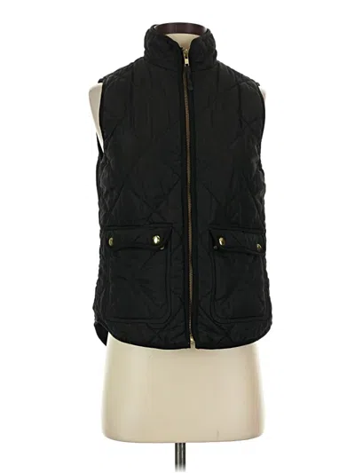 Pre-owned J.crew Factory Store Vest In Black