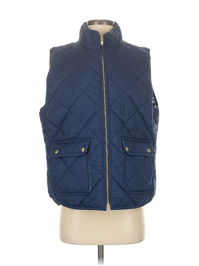 Pre-owned J.crew Factory Store Vest In Blue