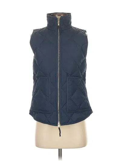 Pre-owned J.crew Factory Store Vest In Blue