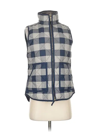 Pre-owned J.crew Factory Store Vest In Blue
