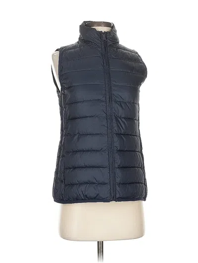 Pre-owned J.crew Factory Store Vest In Blue