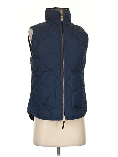 Pre-owned J.crew Factory Store Vest In Blue