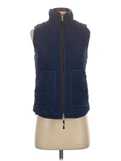 Pre-owned J.crew Factory Store Vest In Blue