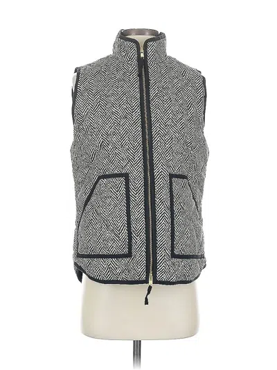 Pre-owned J.crew Factory Store Vest In Brown