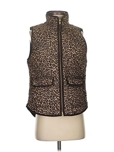Pre-owned J.crew Factory Store Vest In Gold