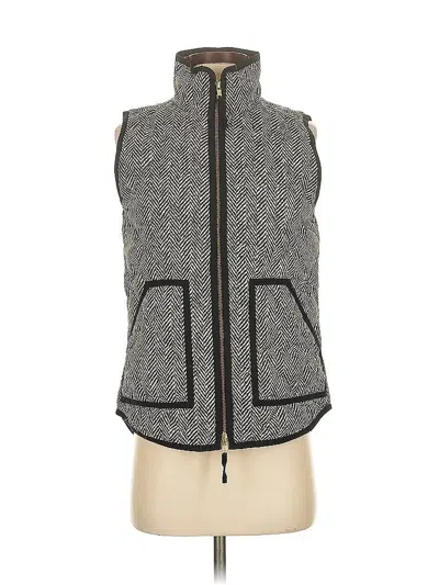 Pre-owned J.crew Factory Store Vest In Gray