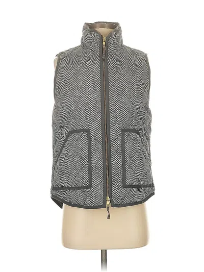 Pre-owned J.crew Factory Store Vest In Gray