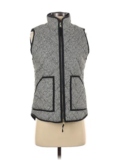 Pre-owned J.crew Factory Store Vest In Gray