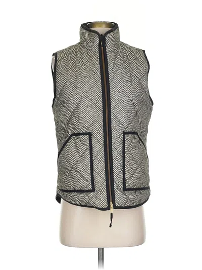 Pre-owned J.crew Factory Store Vest In Gray