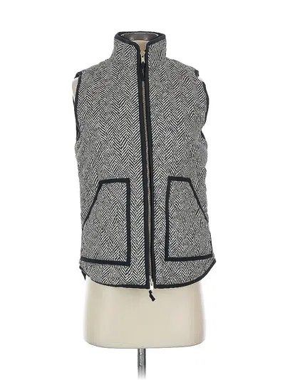 Pre-owned J.crew Factory Store Vest In Gray