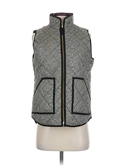 Pre-owned J.crew Factory Store Vest In Gray