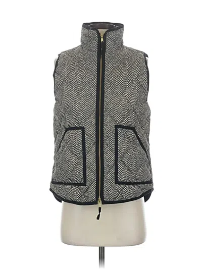 Pre-owned J.crew Factory Store Vest In Gray