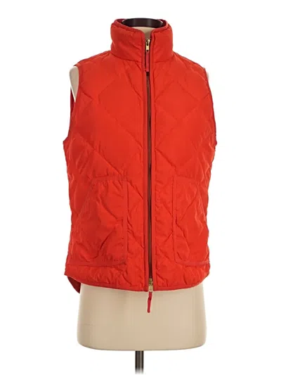 Pre-owned J.crew Factory Store Vest In Orange
