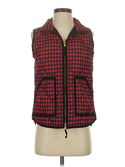 Pre-owned J.crew Factory Store Vest In Red