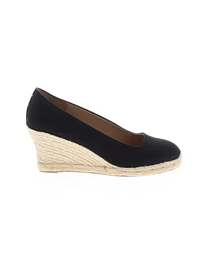 Pre-owned J.crew Factory Store Wedges In Black