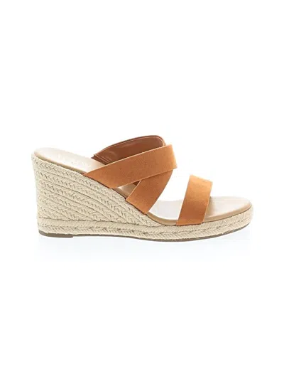 Pre-owned J.crew Factory Store Wedges In Brown