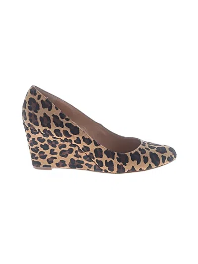 Pre-owned J.crew Factory Store Wedges In Tan