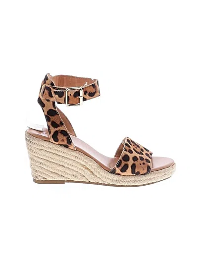 Pre-owned J.crew Factory Store Wedges In Tan