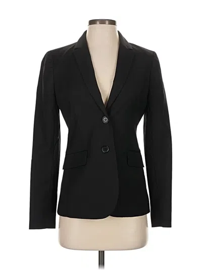 Pre-owned J.crew Factory Store Wool Blazer Jacket In Black