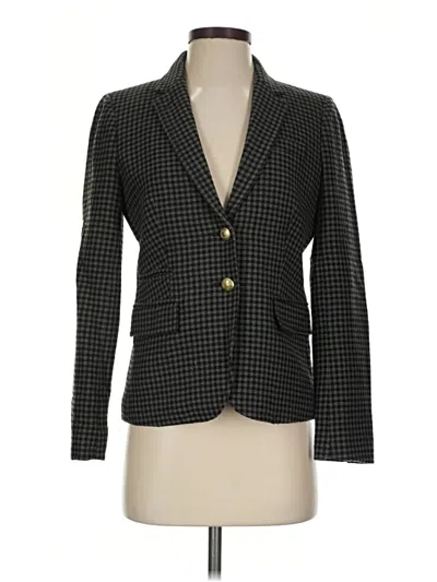Pre-owned J.crew Factory Store Wool Blazer Jacket In Black