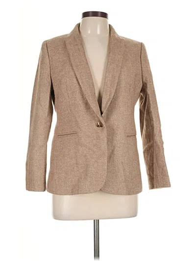 Pre-owned J.crew Factory Store Wool Blazer Jacket In Tan