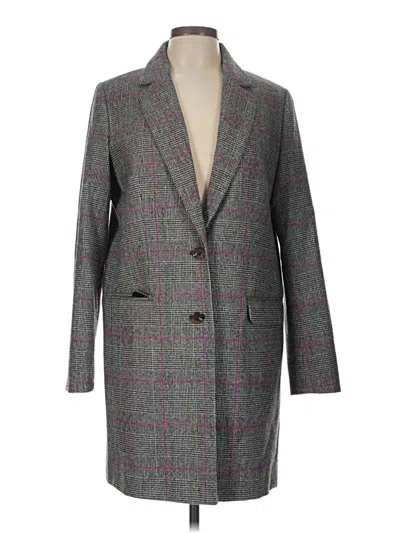 Pre-owned J.crew Factory Store Wool Coat In Gray