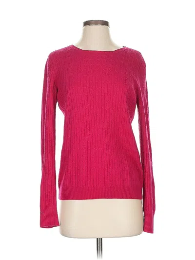 Pre-owned J.crew Factory Store Wool Pullover Sweater In Pink