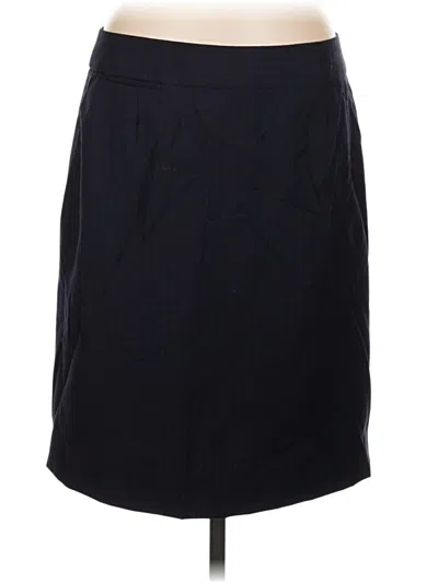 Pre-owned J.crew Factory Store Wool Skirt In Black