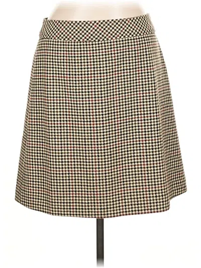 Pre-owned J.crew Factory Store Wool Skirt In Brown