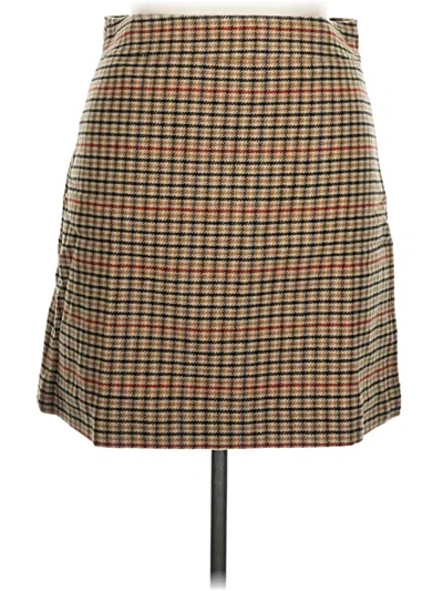J.crew Factory Store Wool Skirt In Brown