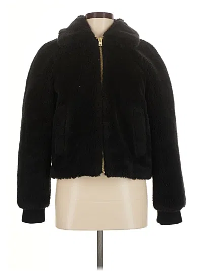 Pre-owned Jcrew Faux Fur Jacket In Black