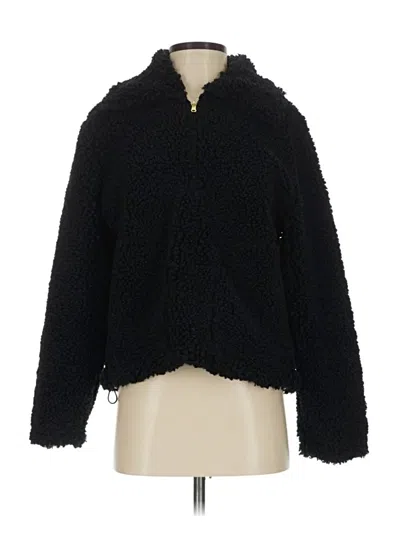 Pre-owned Jcrew Faux Fur Jacket In Black