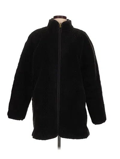 Pre-owned Jcrew Faux Fur Jacket In Black