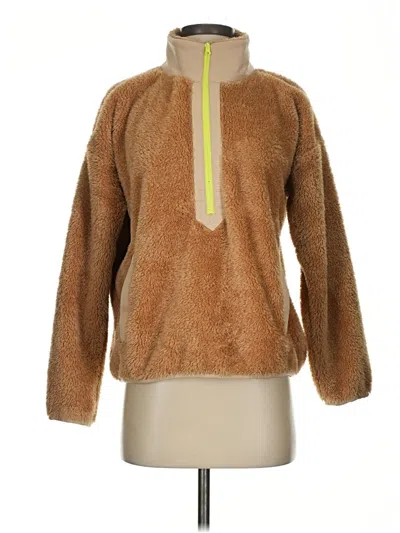 Pre-owned Jcrew Faux Fur Jacket In Brown